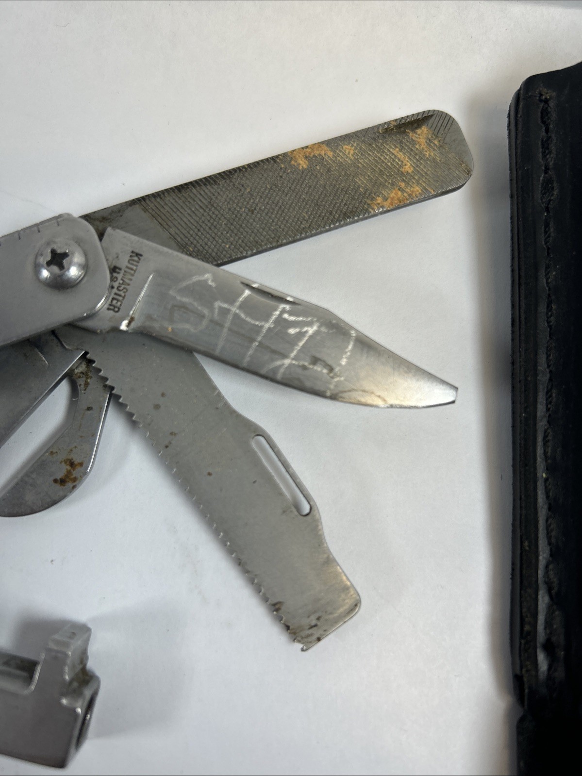 Used Lot of 3 Multi-Tool Pliers 1 MultiMaster and 2 General, Plus Sharpen Stone