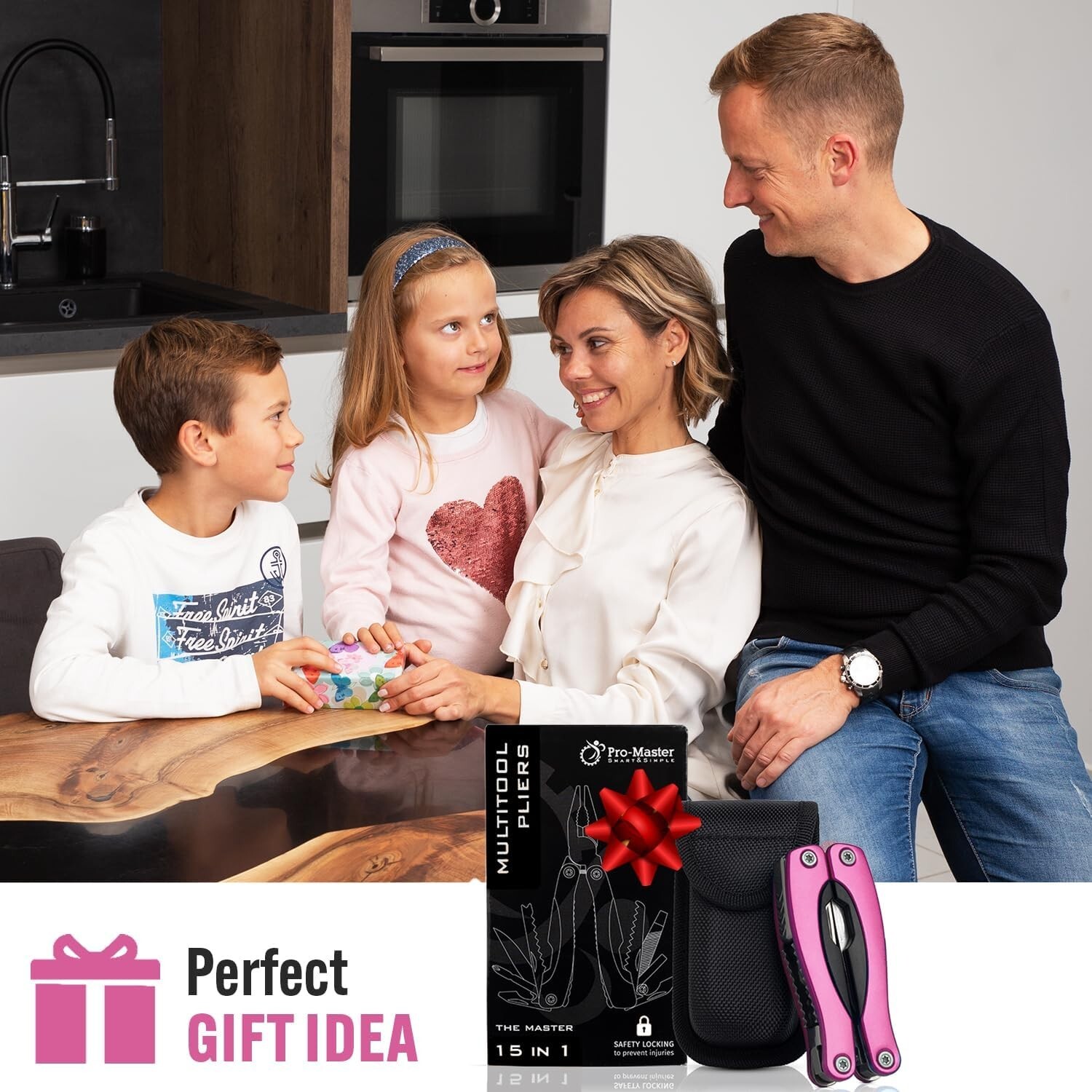 Compact 15-in-1 Pink Multi-Tool – Essential for Home & Outdoor Adventures