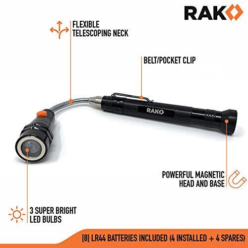 Magnetic Pickup Tool Gifts for Men – Telescoping Magnet with LED Flashlight