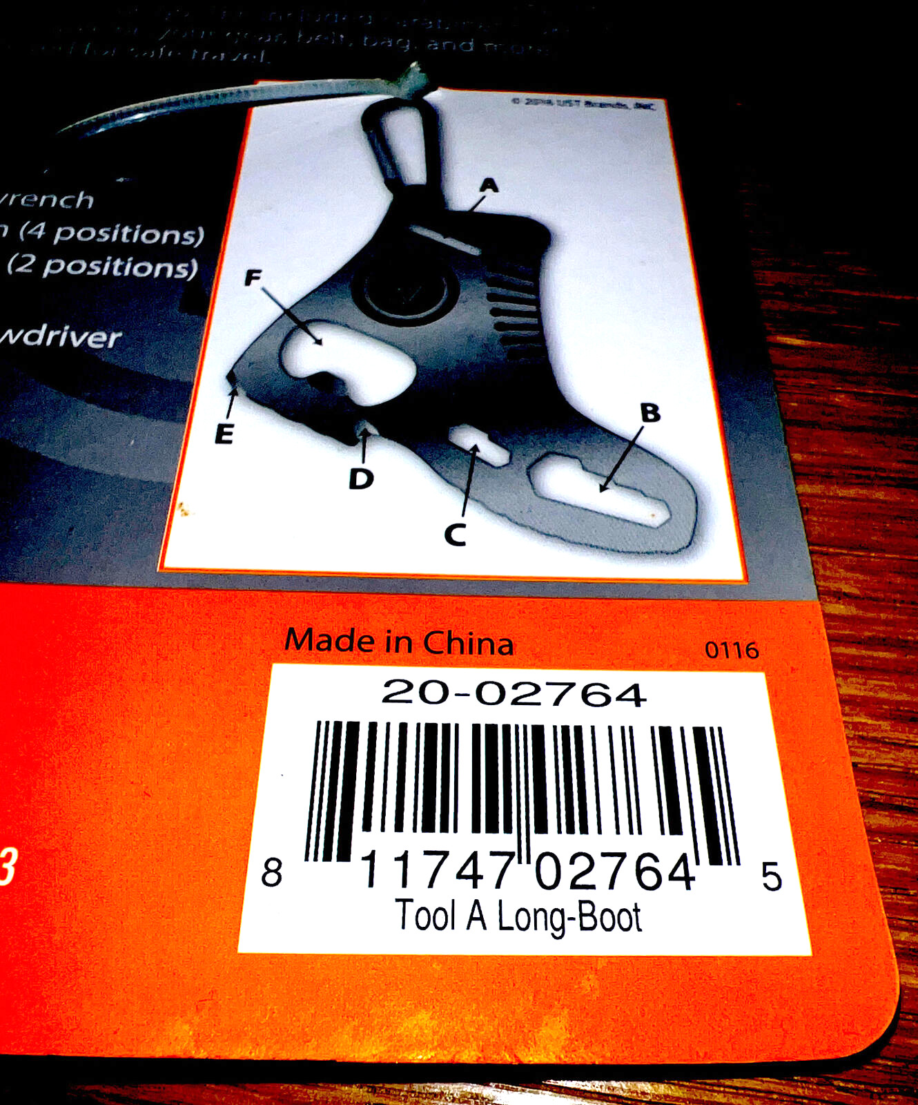 UST Tool A Long Boot -Pocket Sized Multi-tool Keychain-New