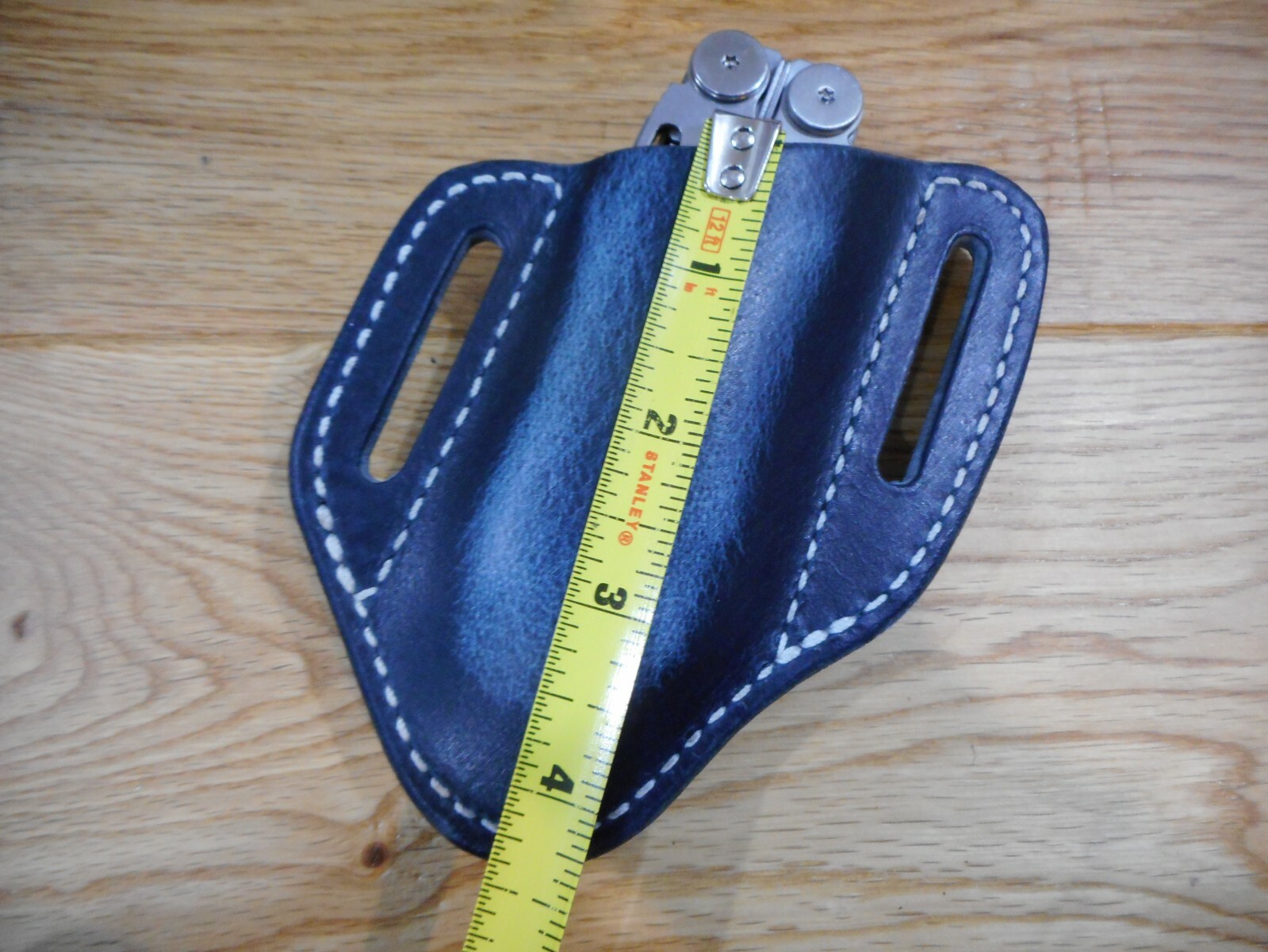 Leatherman Wave oil tanned Gray Buffalo leather quick draw sheath. Sheath only.