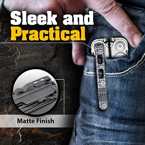 Pocket Clip for Leatherman Multi-Tools – Titanium TC4, Matte Finish, 5 Designs
