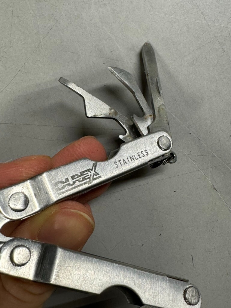 Durex Stainless Steel Multi Tool with Pliers, Knife, File, Screw Driver etc.