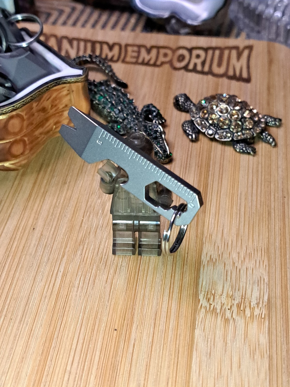MINIMALIST EDC TITANIUM KEYCHAIN MULTI-TOOL BOTTLE OPENER