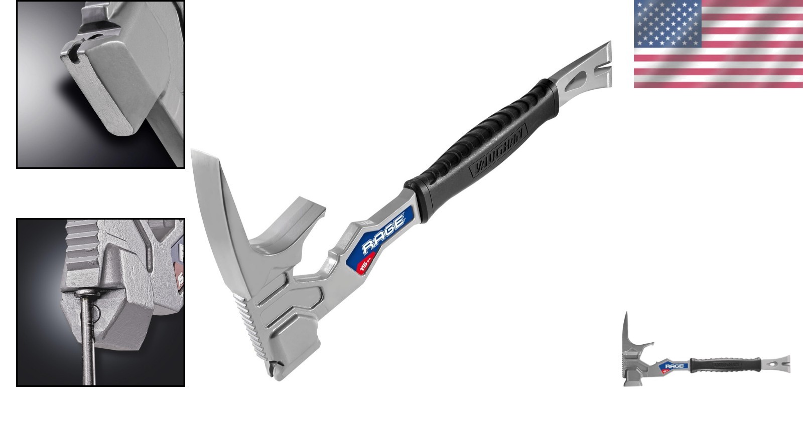 Multi-Function 15-Inch Vaughan Demolition Tool – Includes Magnetic Nail Holder