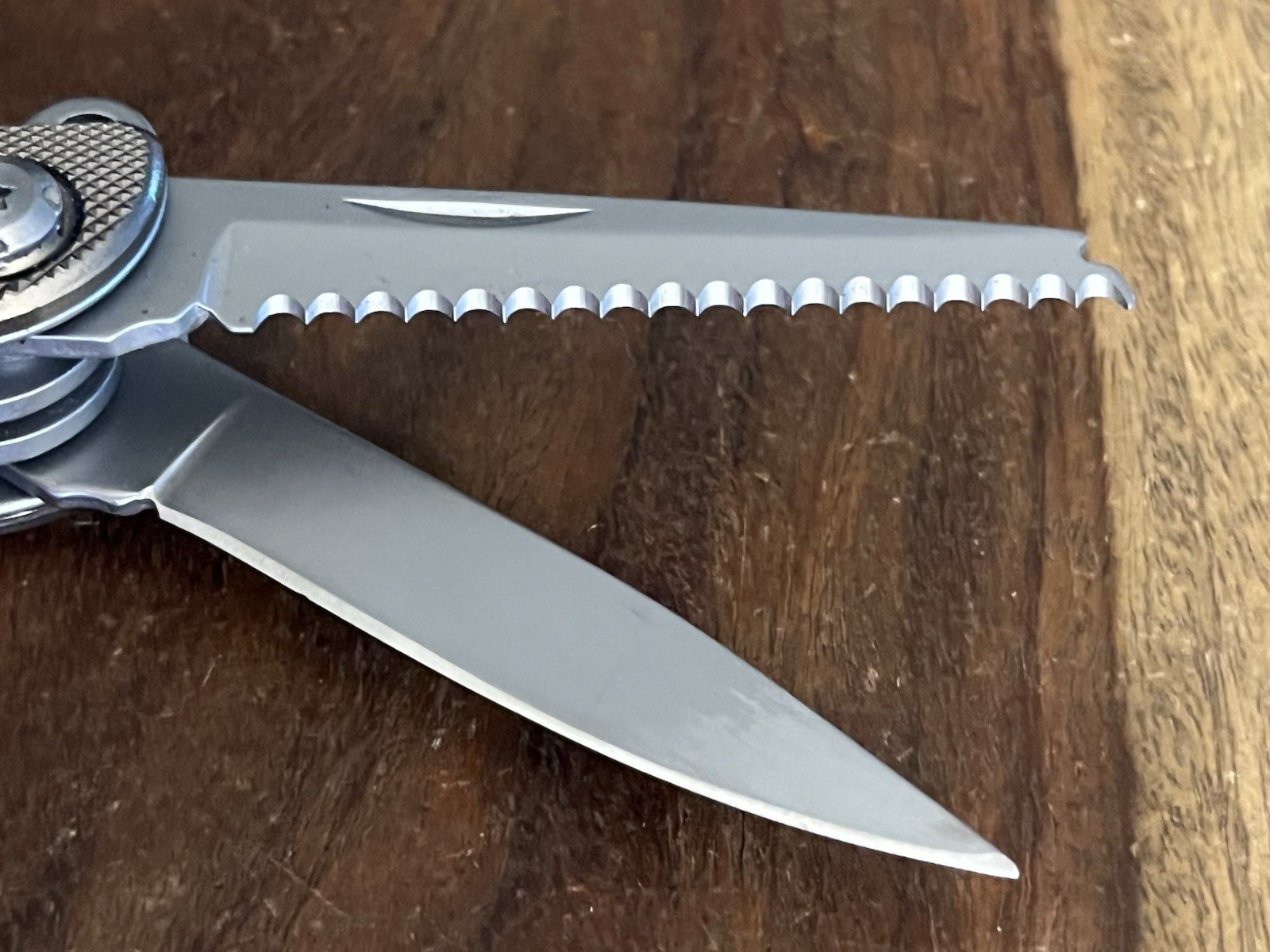 Explora Multitool Stainless Steel Knife Saw Pliers Etc. wSheath
