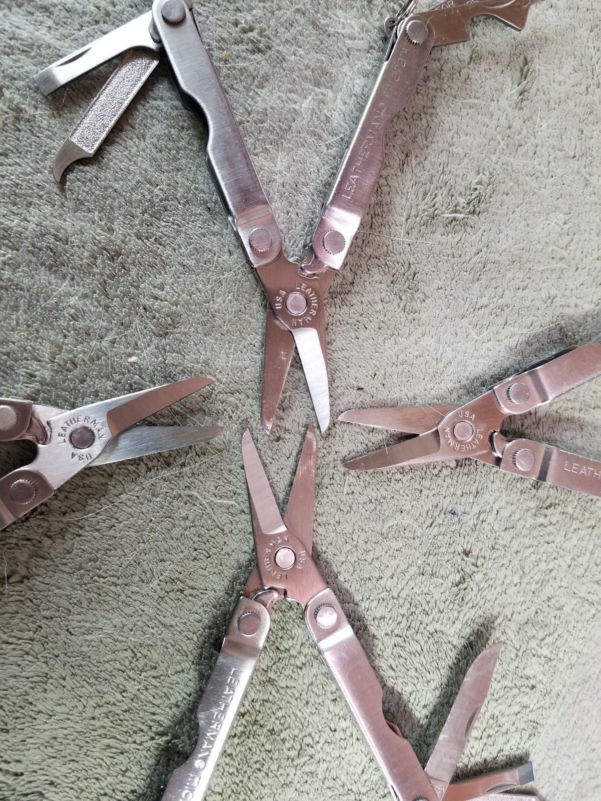 4 OLD Leatherman Micra Multi Tools DATE 96-97-98-99 COLLECTABLE LOT M-3
