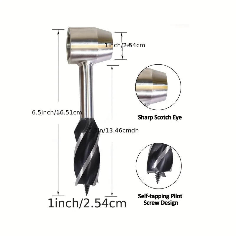 Auger Wrench Outdoor Survival Hand Drill Survival Gear Tool Sports Jungle Crafts