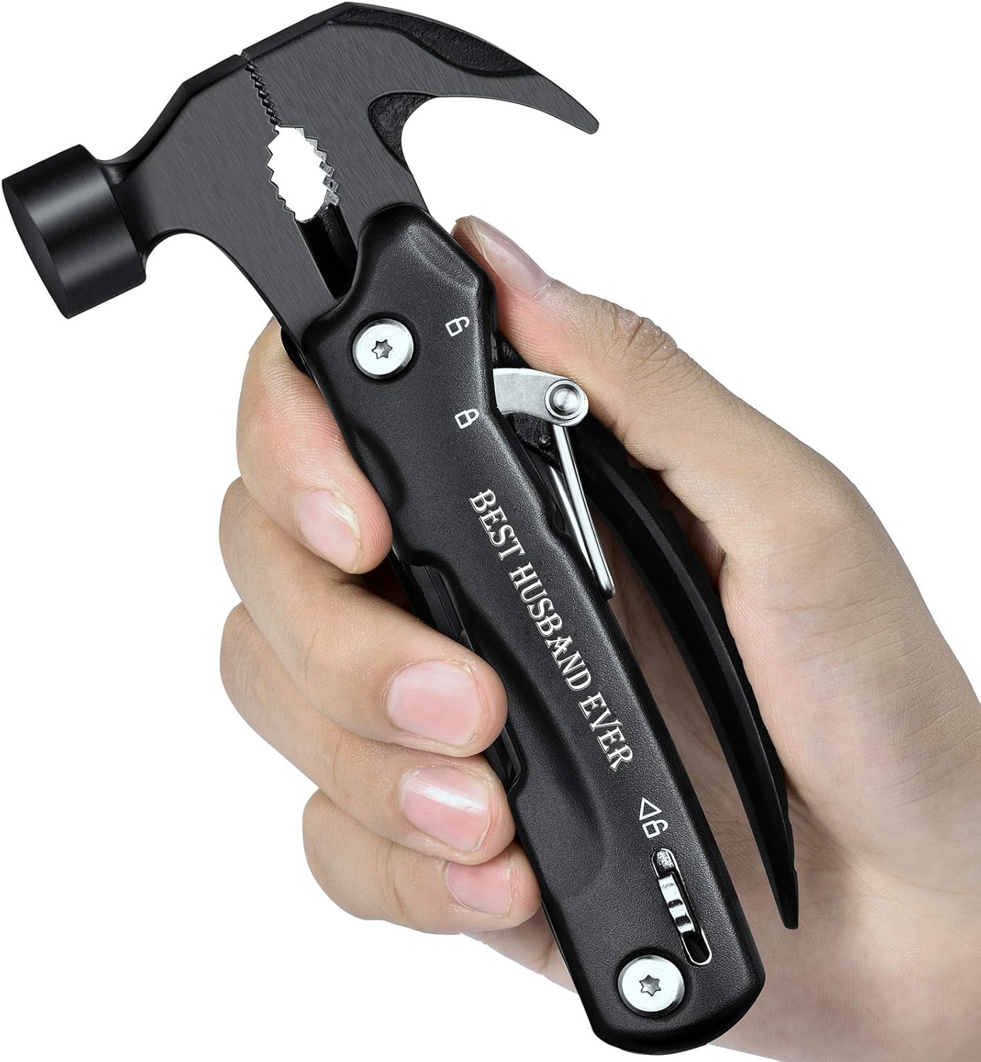 All-in-One Survival Hammer Multitool with Engraved Box – Great Gift for Dad