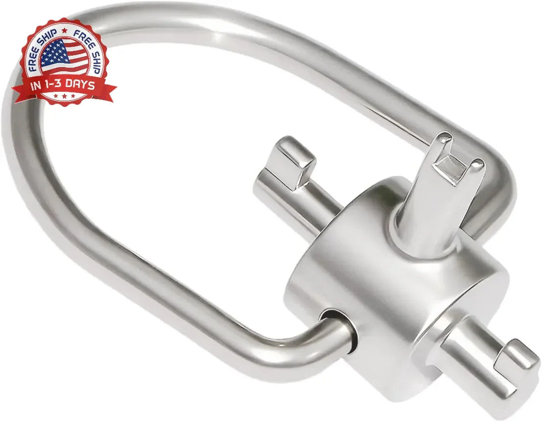 HVAC Tools, Locking Cap Key for Refrigerant Safety Caps, Universal Triple Use Mu