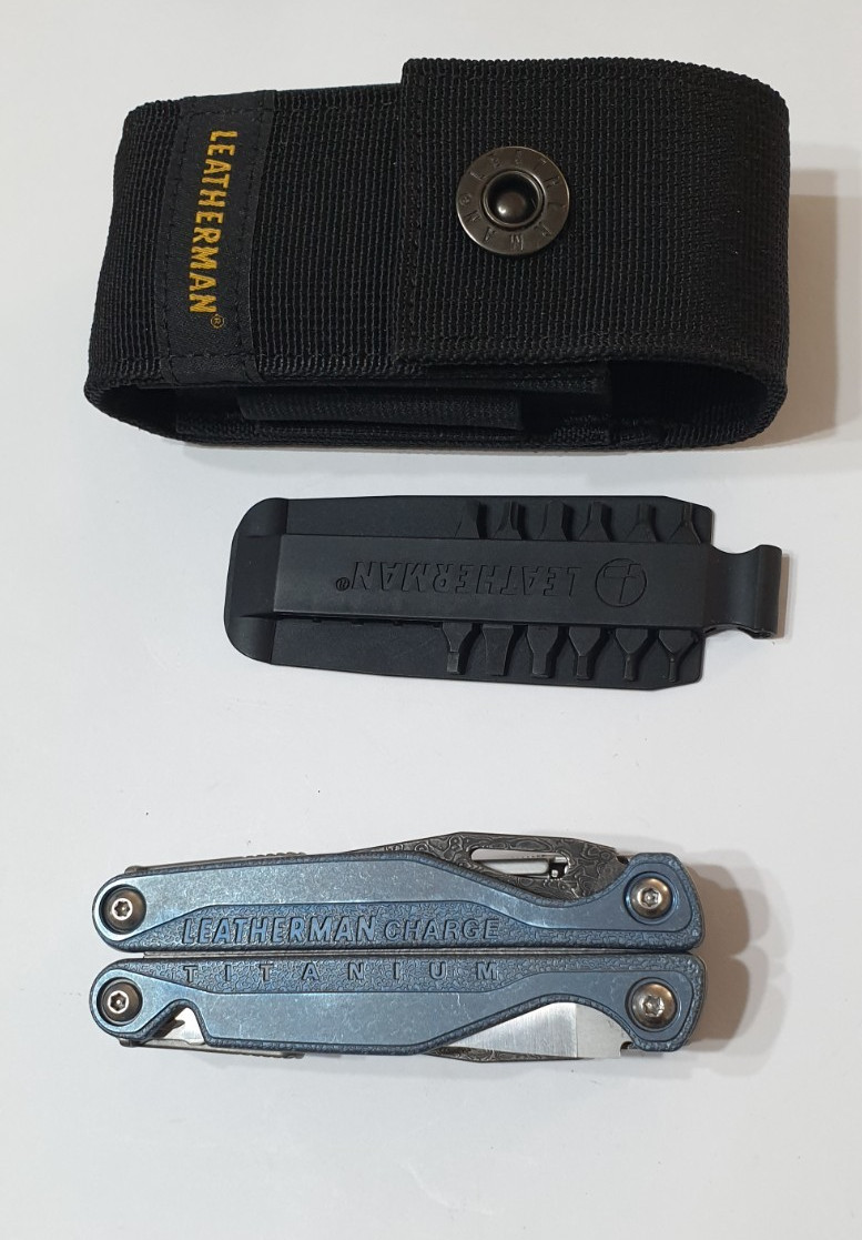 🔥🔥🔥 Leatherman Charge TTI Titanium Damascus Blades NotUsed Very Rare