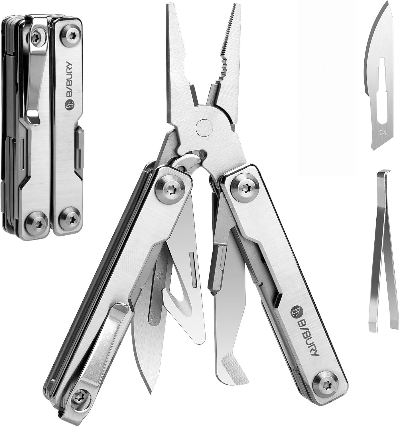 Multitool Pliers 15-in-1 Folding Pocket Knife Screwdriver EDC Multi Tool Giftmen