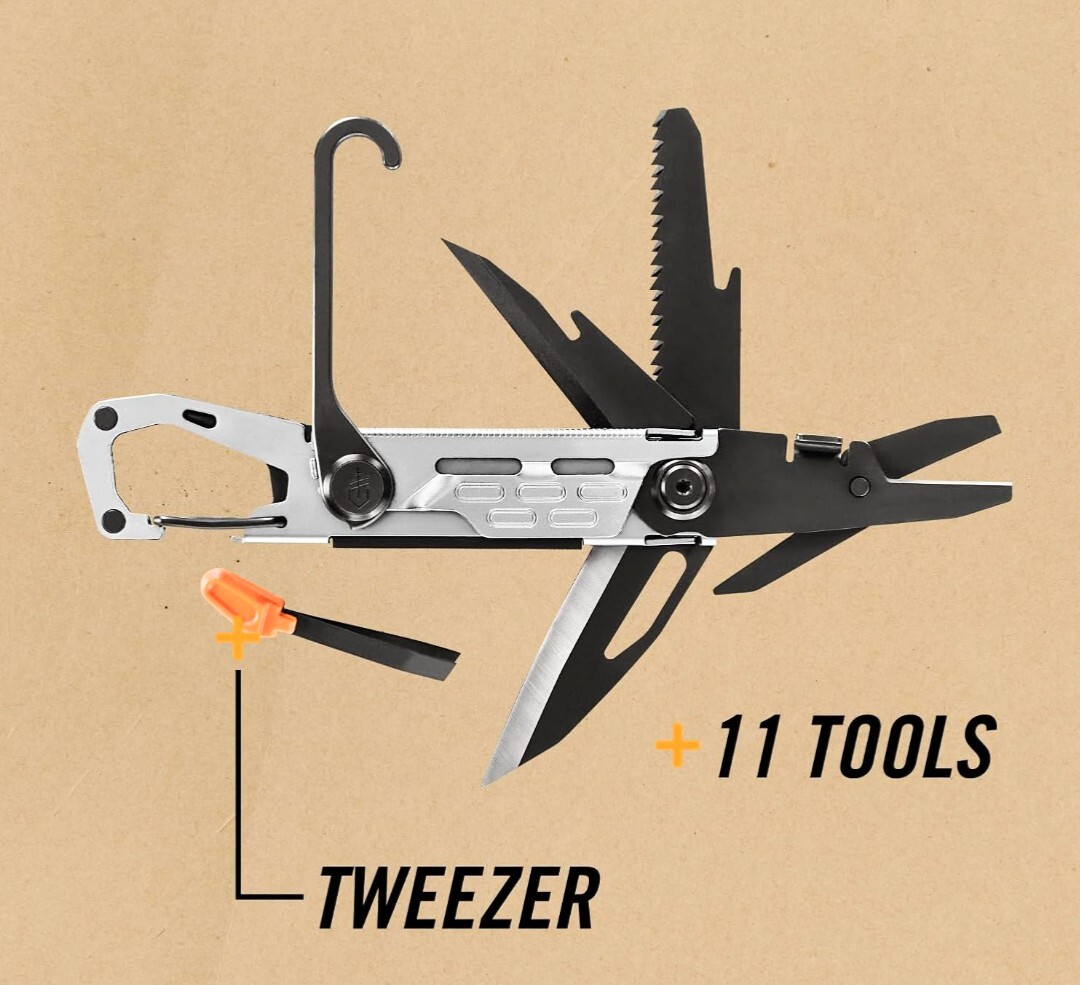 Gerber Gear Gear Stake Out 11-in-1 Multi-tool Color: Sliver