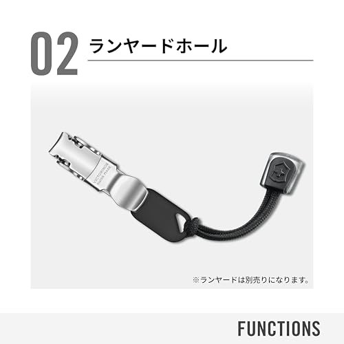 [Amazon.co.jp exclusive] VICTORINOX nail clipper black nail clipper sharp Swiss