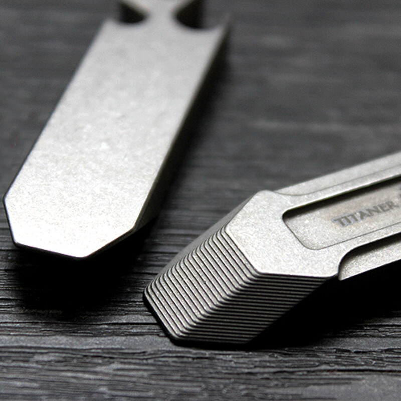 TITANER Titanium Alloy Pocket Pry Bar Crowbar Camping Opener EDC Multi Tools