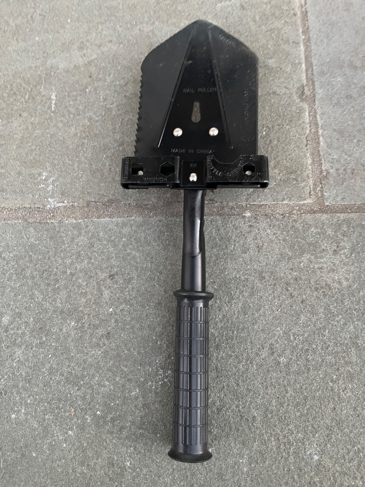 Black Multi Tool Hammer Wrench Bottle Opener Saw Blade Nail Puller Hatchet New