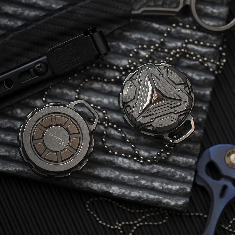 EDC Titanium Alloy Waterproof Case Portable Sealed Medicine Storage Box Pendant