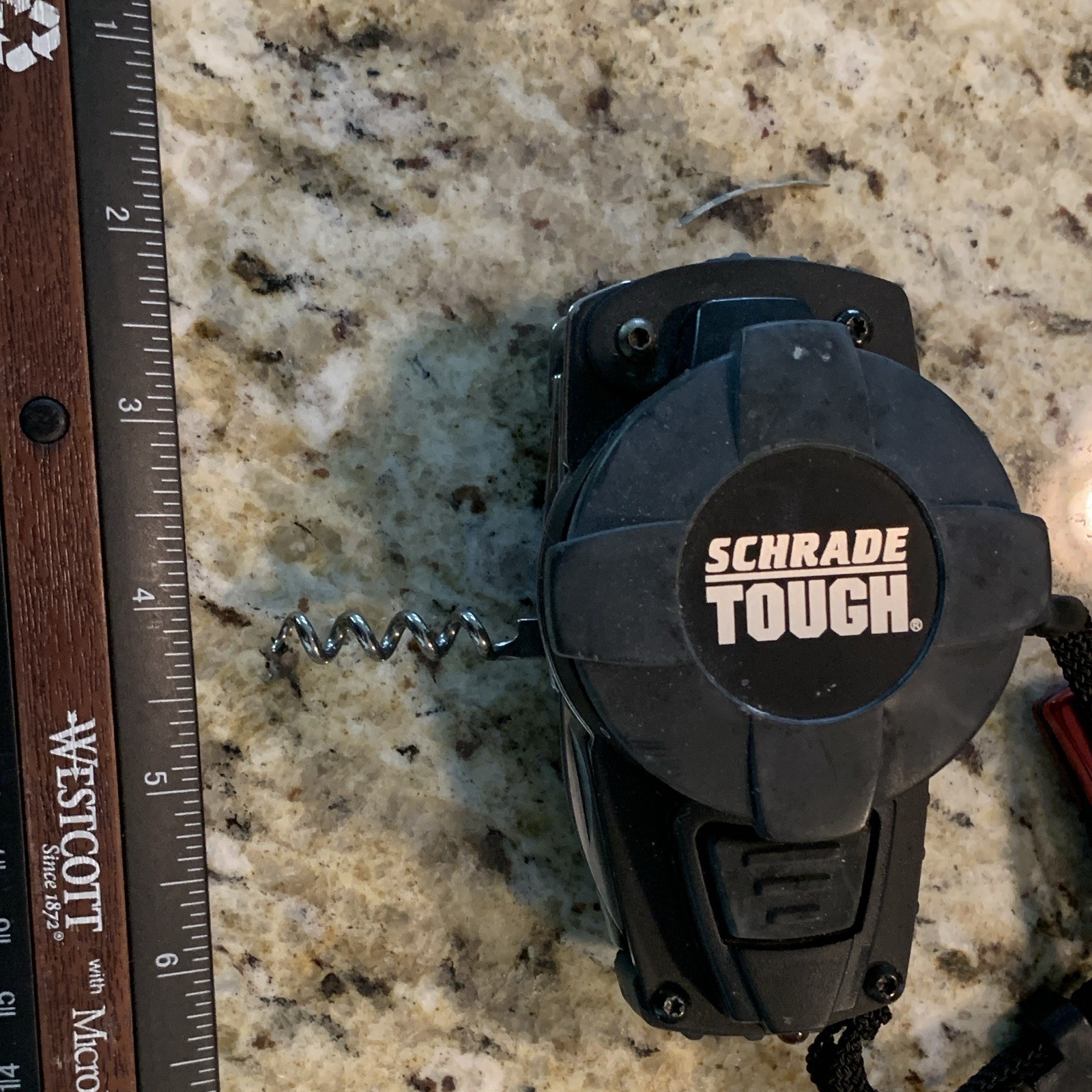 Schrade Tough 11-in-1 Multi-Tool Stainless w/ Compass, Lanyard, 2.5in