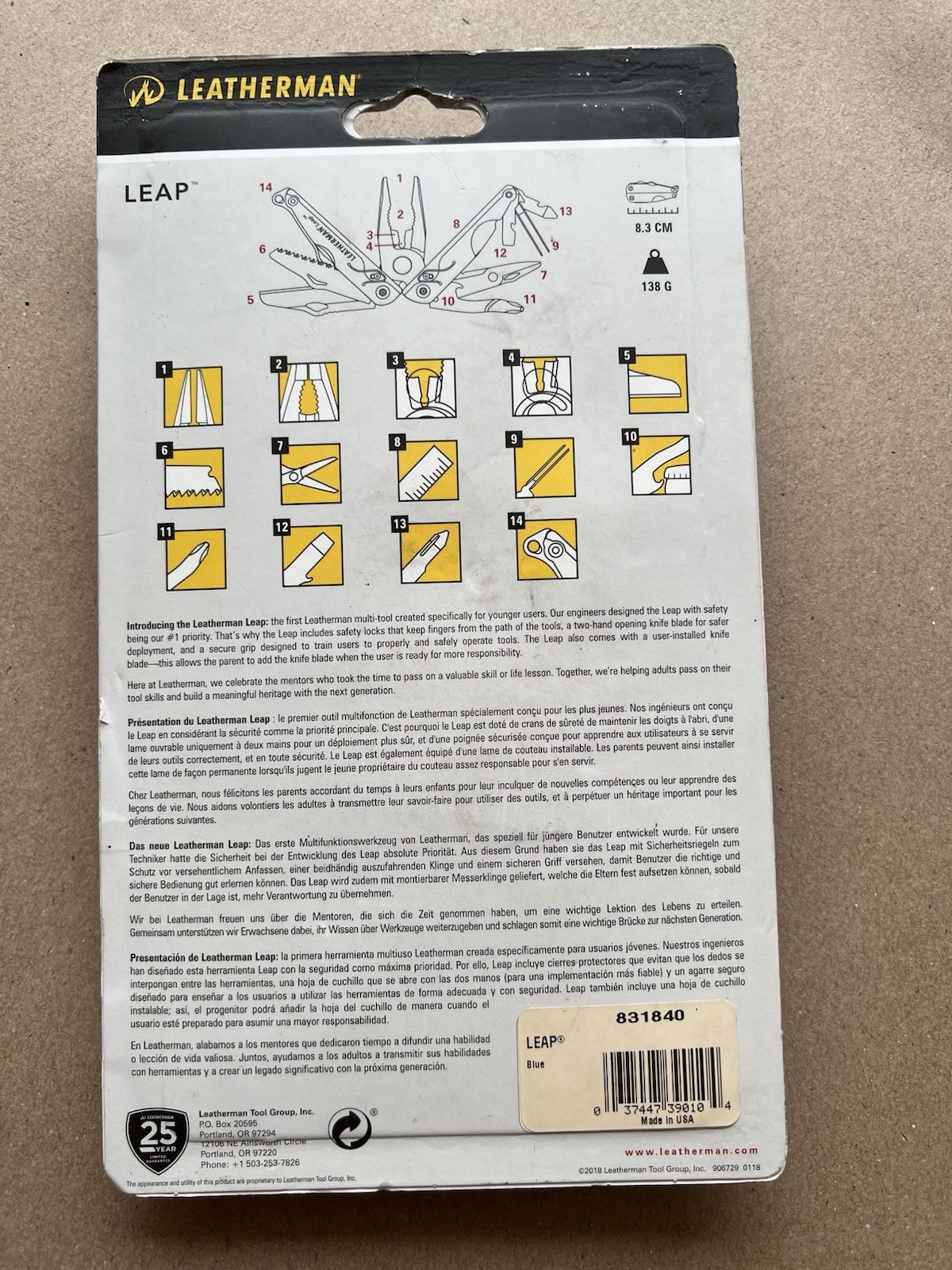 Leatherman Leap – Blue – New in Pack – Collectibles, Retired.