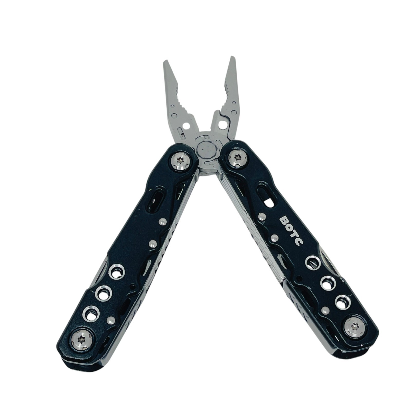 Fangfo & BOTC Unbranded Multi-Tool Tactical Skeleton Pliers Set Black EDC, 3 Pcs