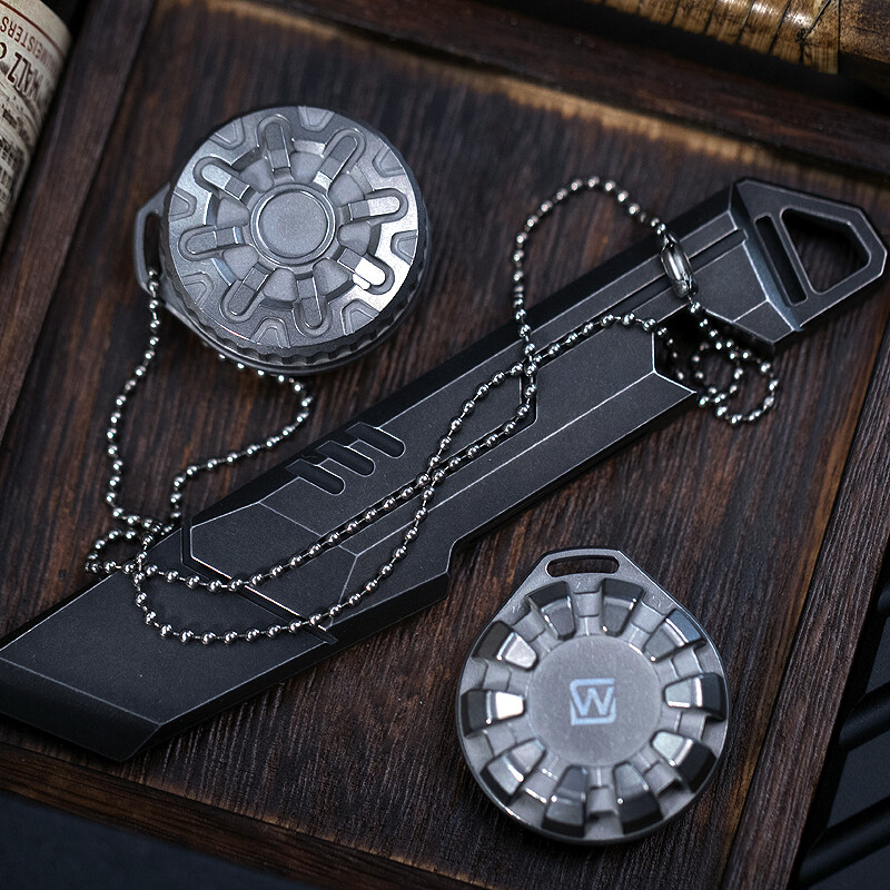 EDC Titanium Alloy Waterproof Case Portable Sealed Medicine Storage Box Pendant