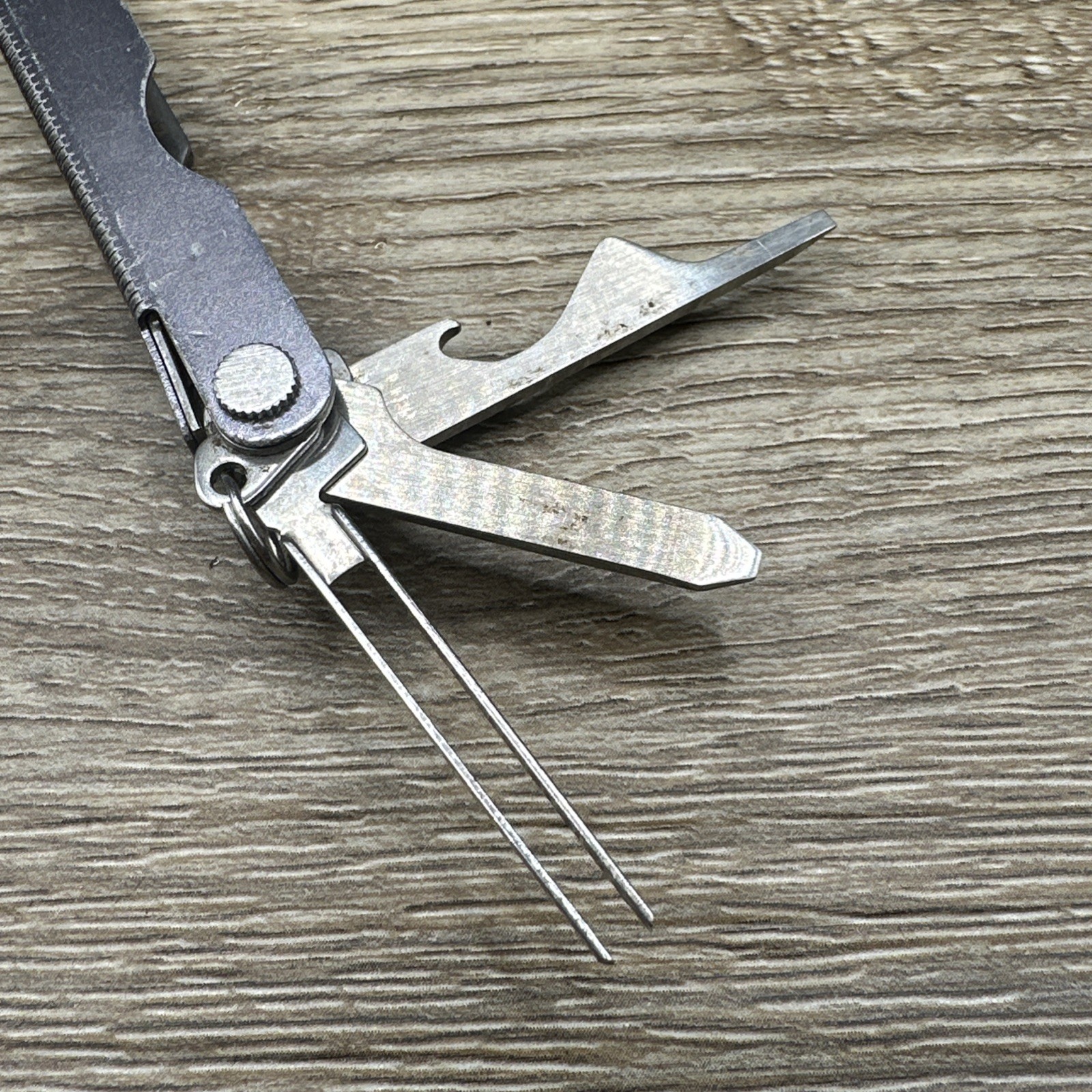 Leatherman Micra Multi Tool Gray Sharper Image Branded