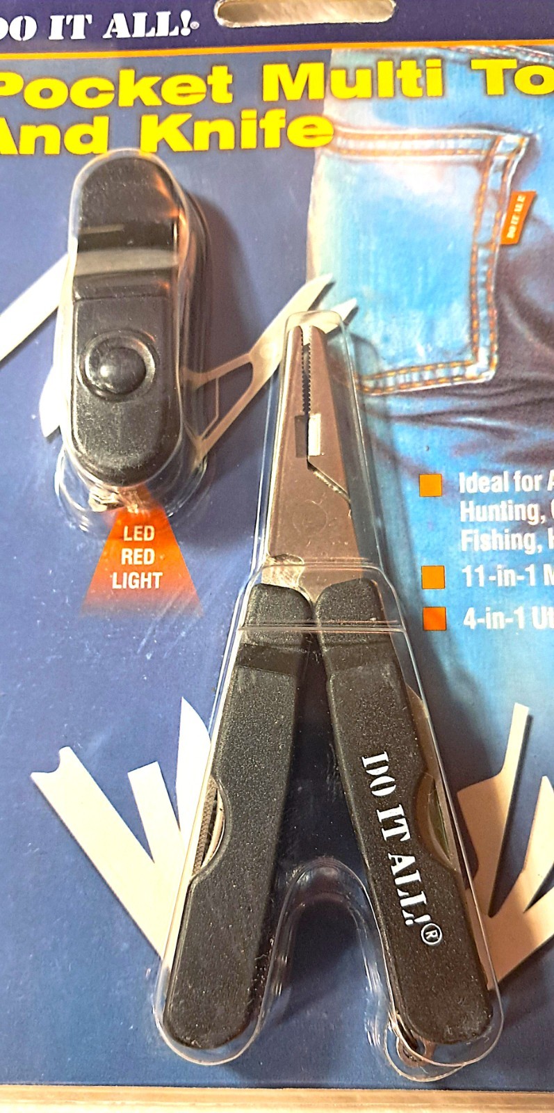 Knife + Multi 15 Function Tool Pliers Set Survival Set Work Camp Fish Auto Gift