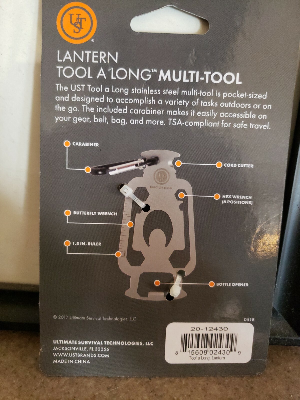 UST Tool a Long Lantern Durable Stainless Steel Easily Accessible Multi-Tool