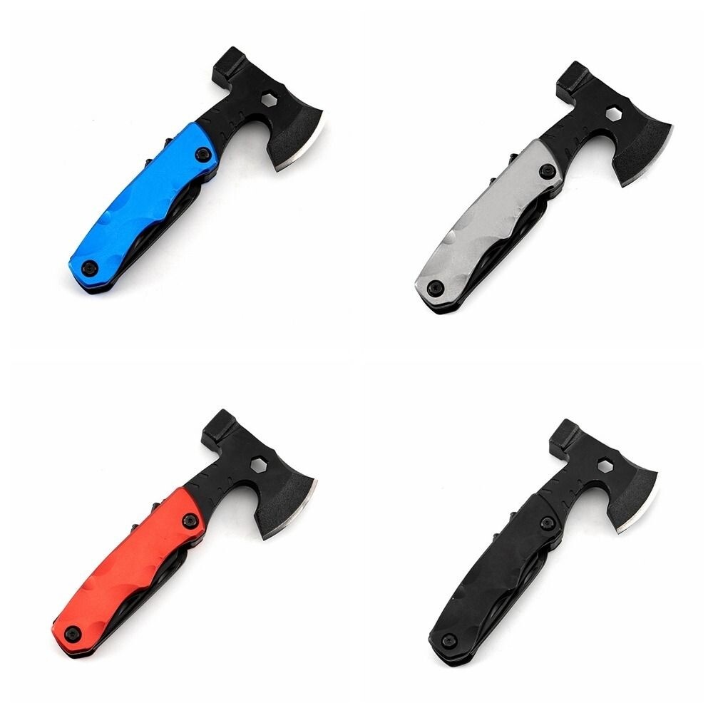 Best Multi Function Purpose Axe Hatchet Hammer Knife Tool Camping Survival Steel
