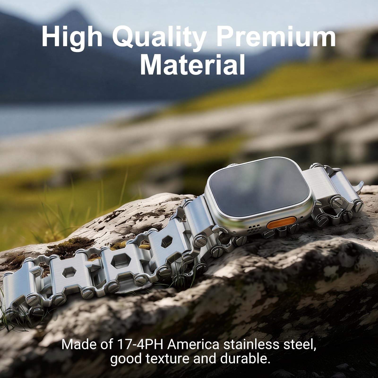 SINGEAR Stainless Tool Bracelet Compatible for LEATHERMAN TREAD, 29 in 1 Surv…