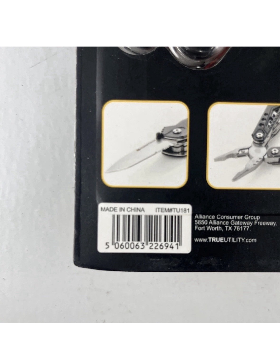 True Utility TU181 Handyman 18 In 1 Multi Tool / Ultimate Tool Black w/Bit Set