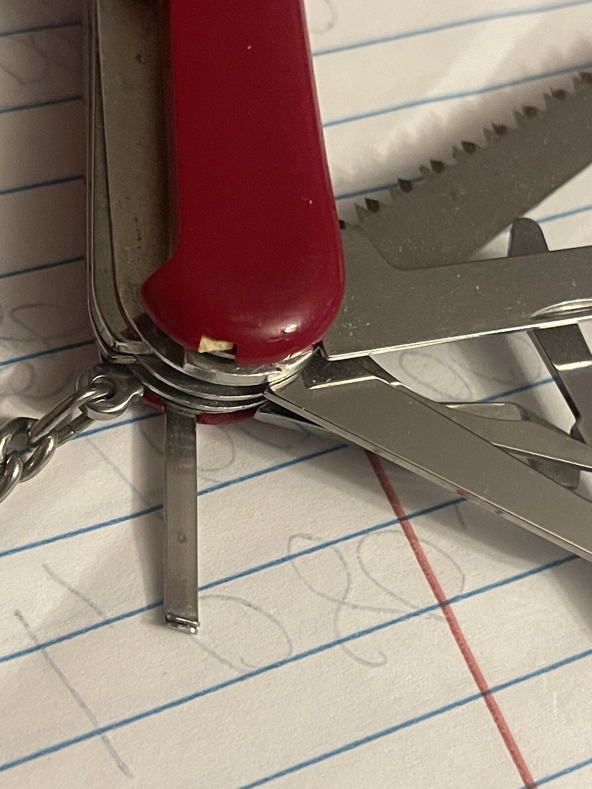 Wenger Delemont Swiss army knife The Yellow Pick Has Broken End As Shown