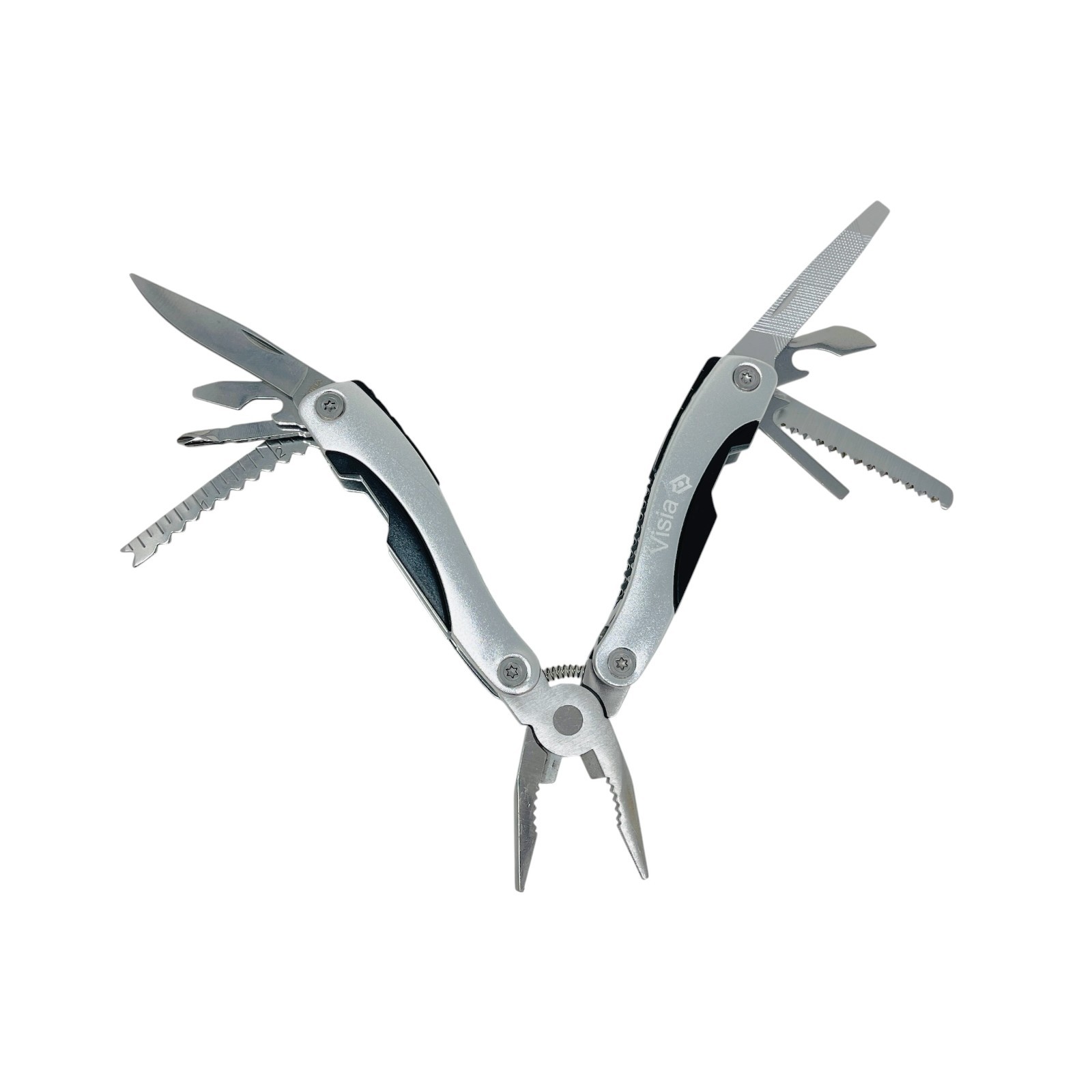 Visia, Unbranded Multi-Tool Lot Pliers Flashlight Tool EDC, Stainless, 3 Pieces