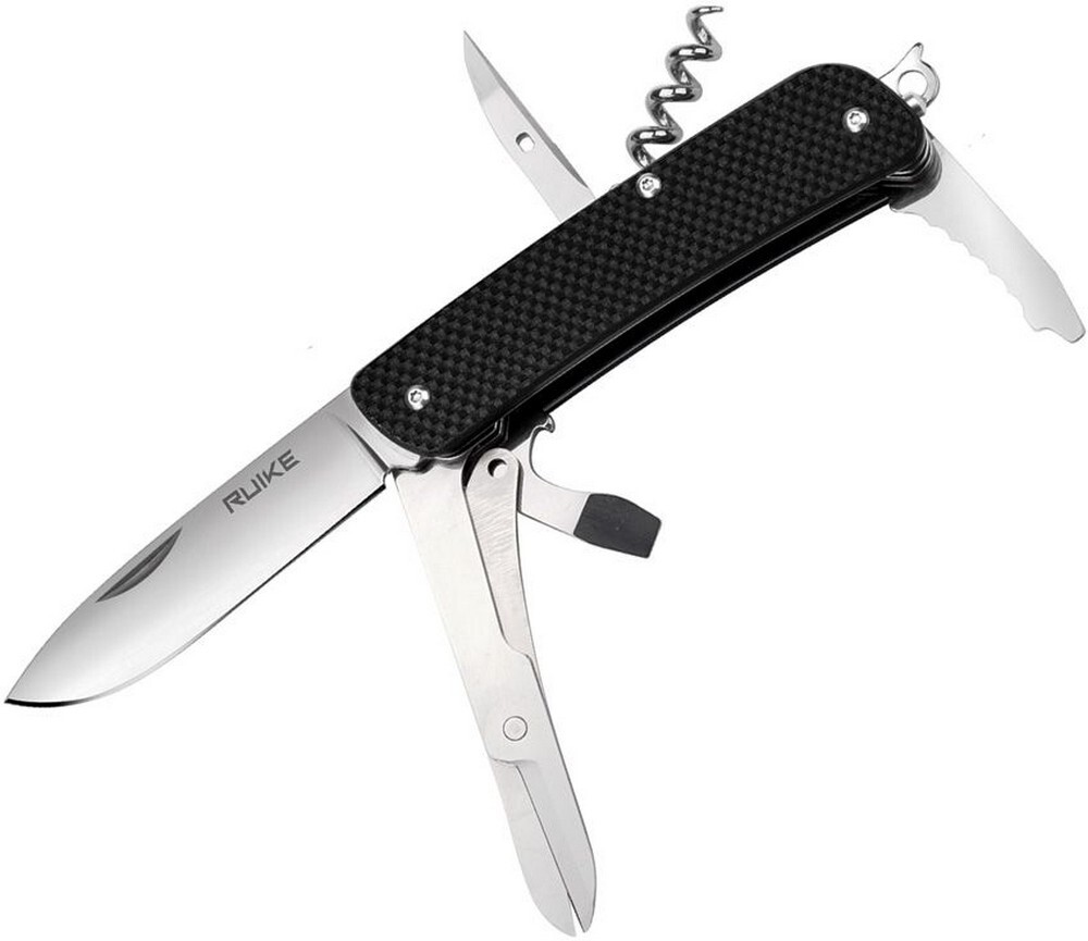 RUIKE Multi-Tool Knife 12C27 Steel Blade G10/ 420 Steel Handle – M31-B