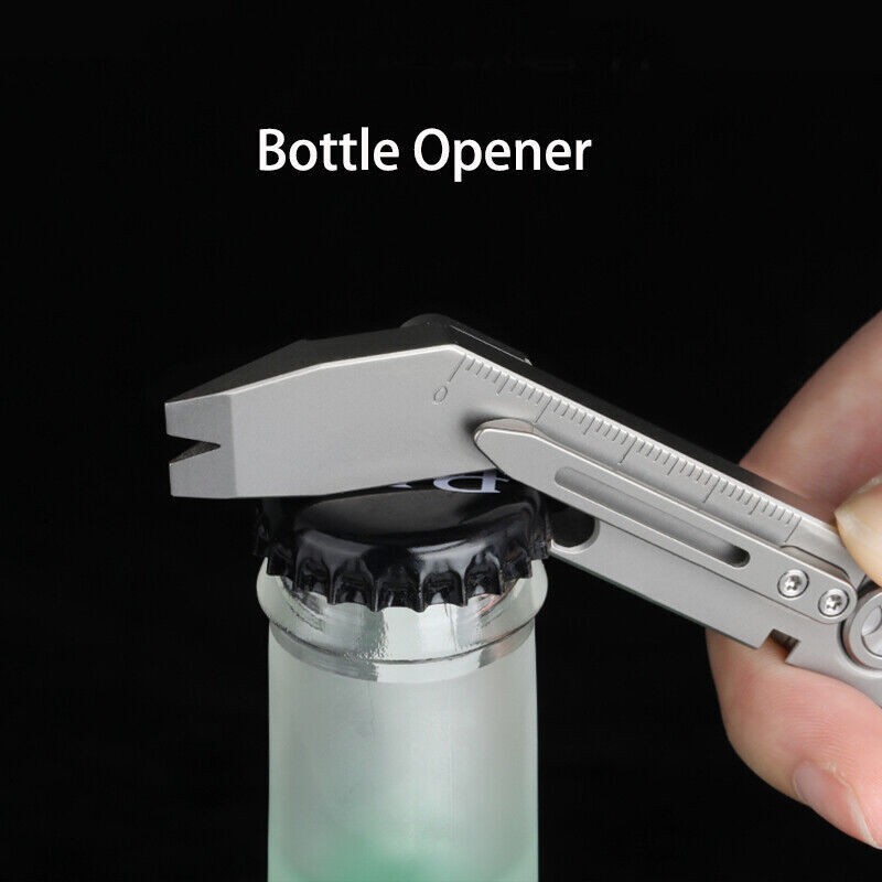 NEW Titanium Crowbar Pry Bar Scalpel Balde Knife Spanner EDC Tool Bottle Opener