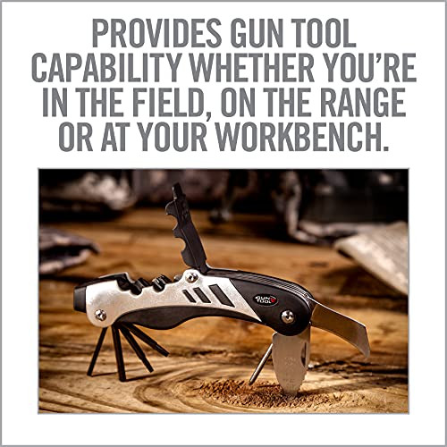 Black Multitool Gun Tool 18 in 1 for Rifles and Shotguns with Ergonomic Grip