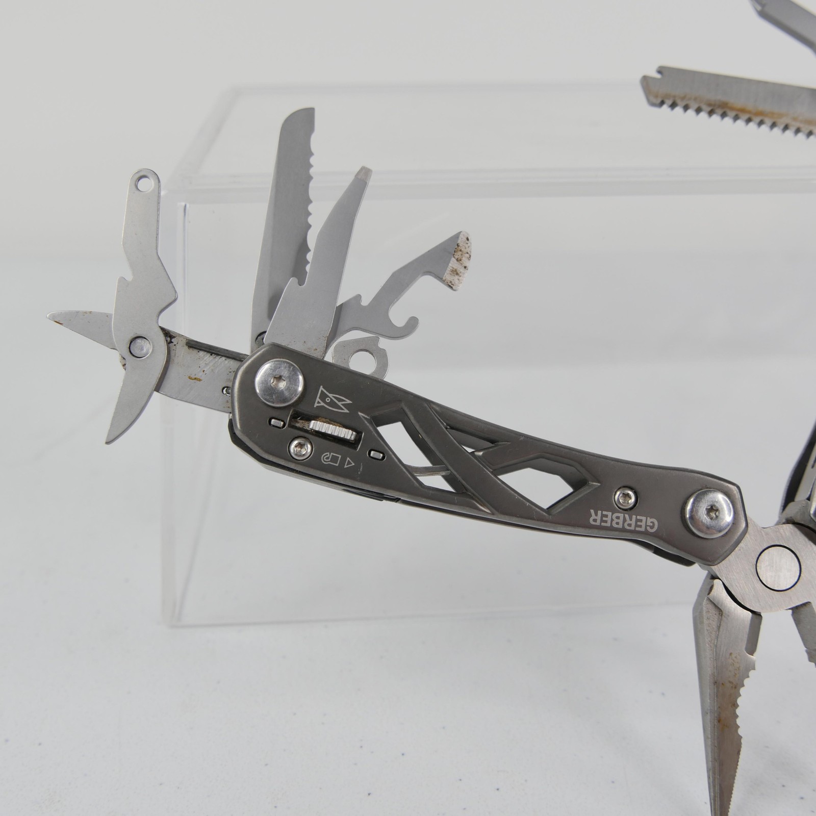 Gerber Suspension Multi-Tool Stainless Steel Pliers Knife Saw Scissors EDC
