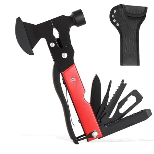 14-in-1 Camping Multitool Hammer – Survival Gear with Axe, Knife, Pliers & More