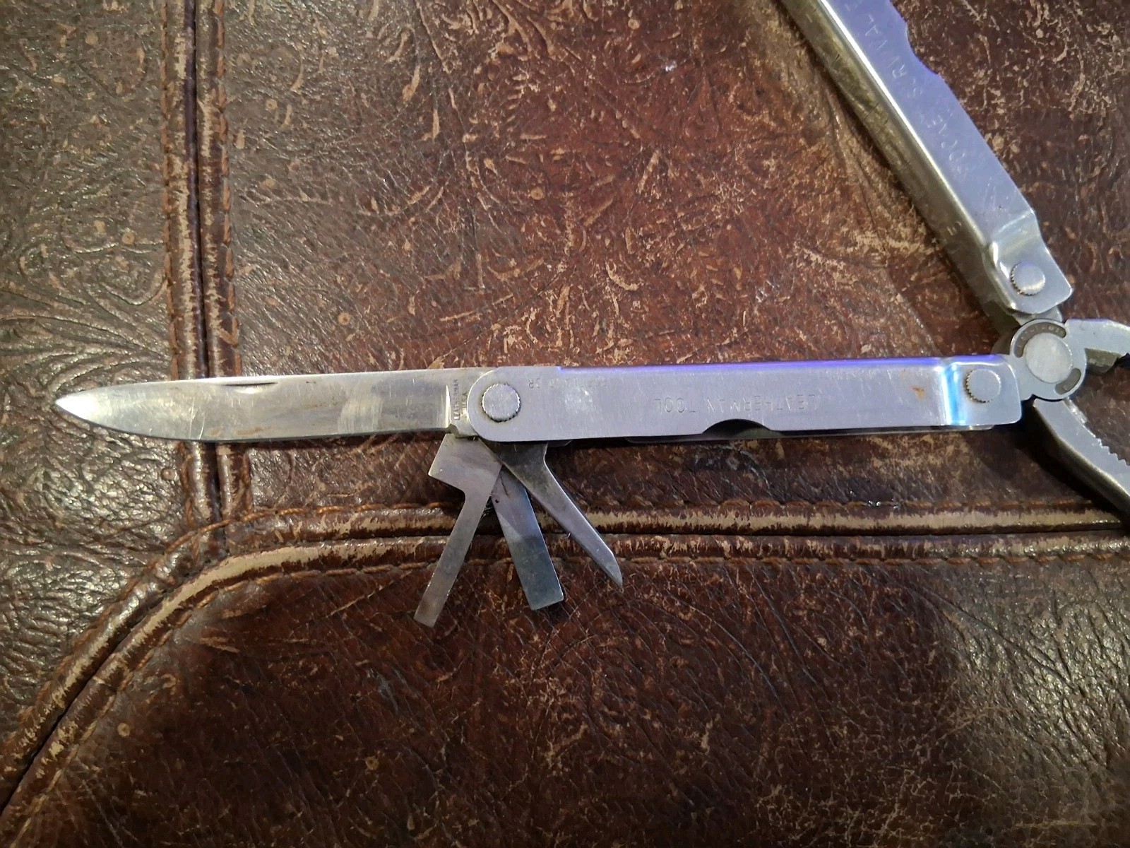 ORIGINAL LEATHERMAN TOOL ” POCKET SURVIVAL TOOL” PORTLAND OR. US PATENT 4238862