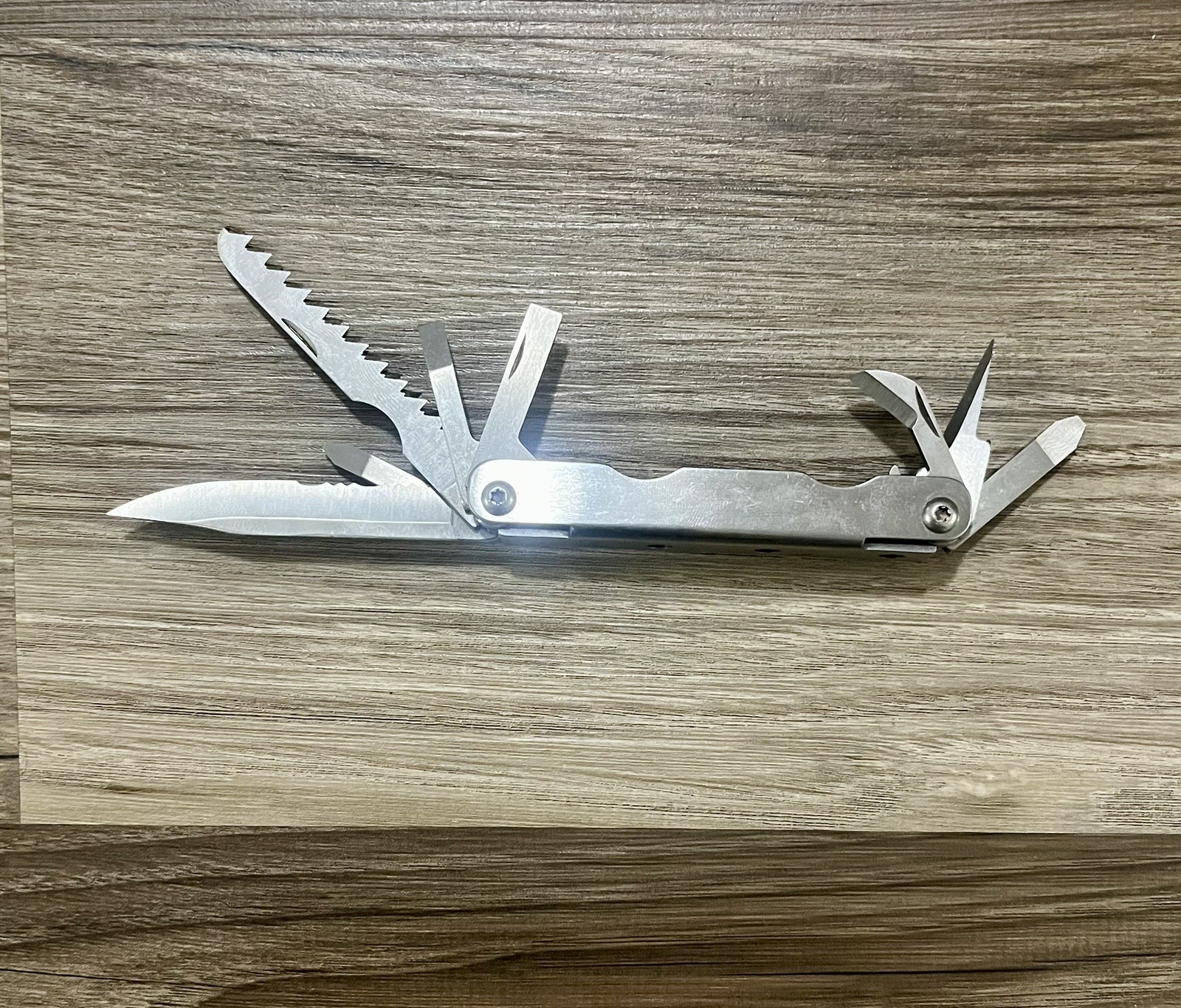 Unbranded 8-in-1 Multi Tool Folding Pocket Knife Survival Fishing Outdoor Camp