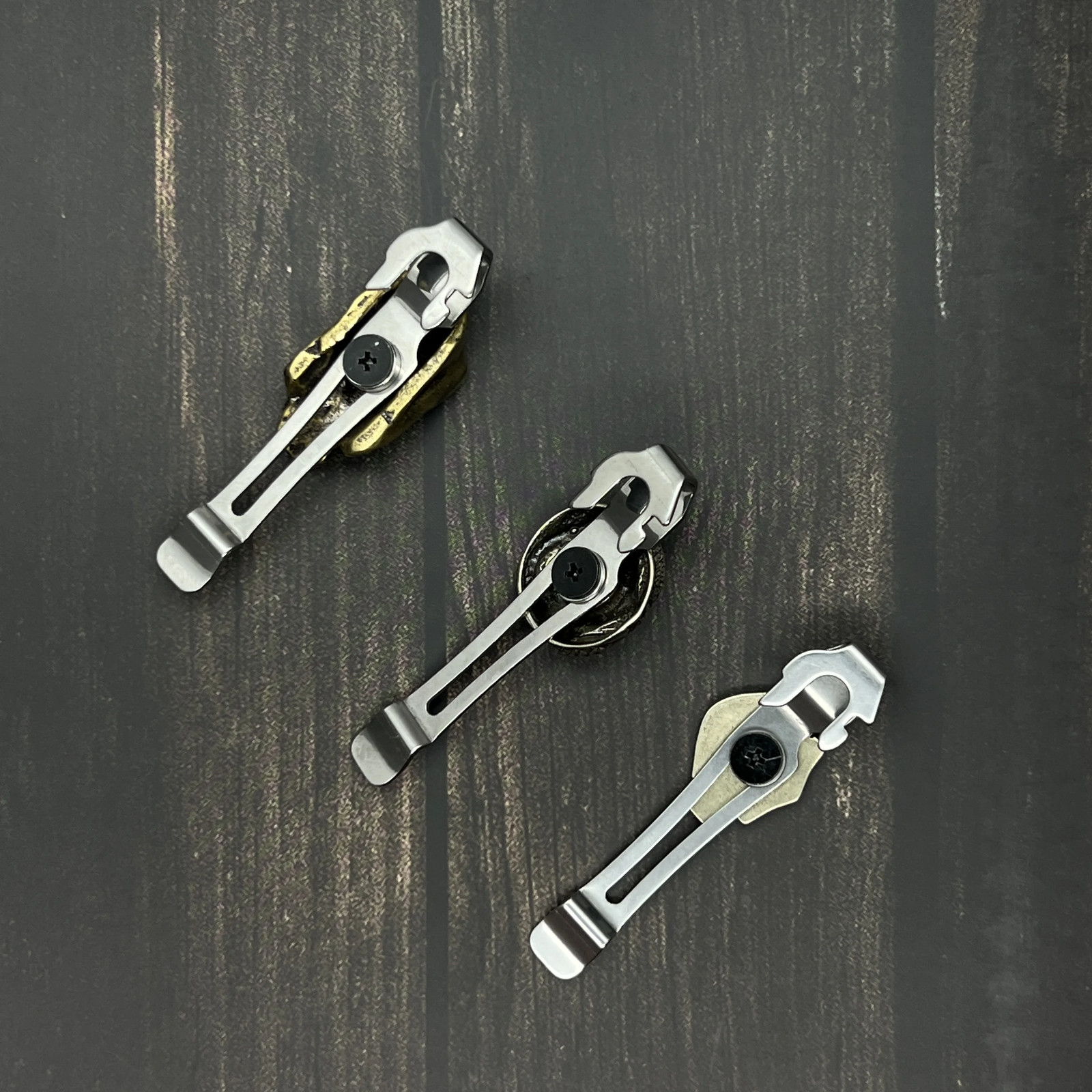 3D Copper Alloy Pocket Clip Decorative Badge For Leatherman Wave TTI Surge