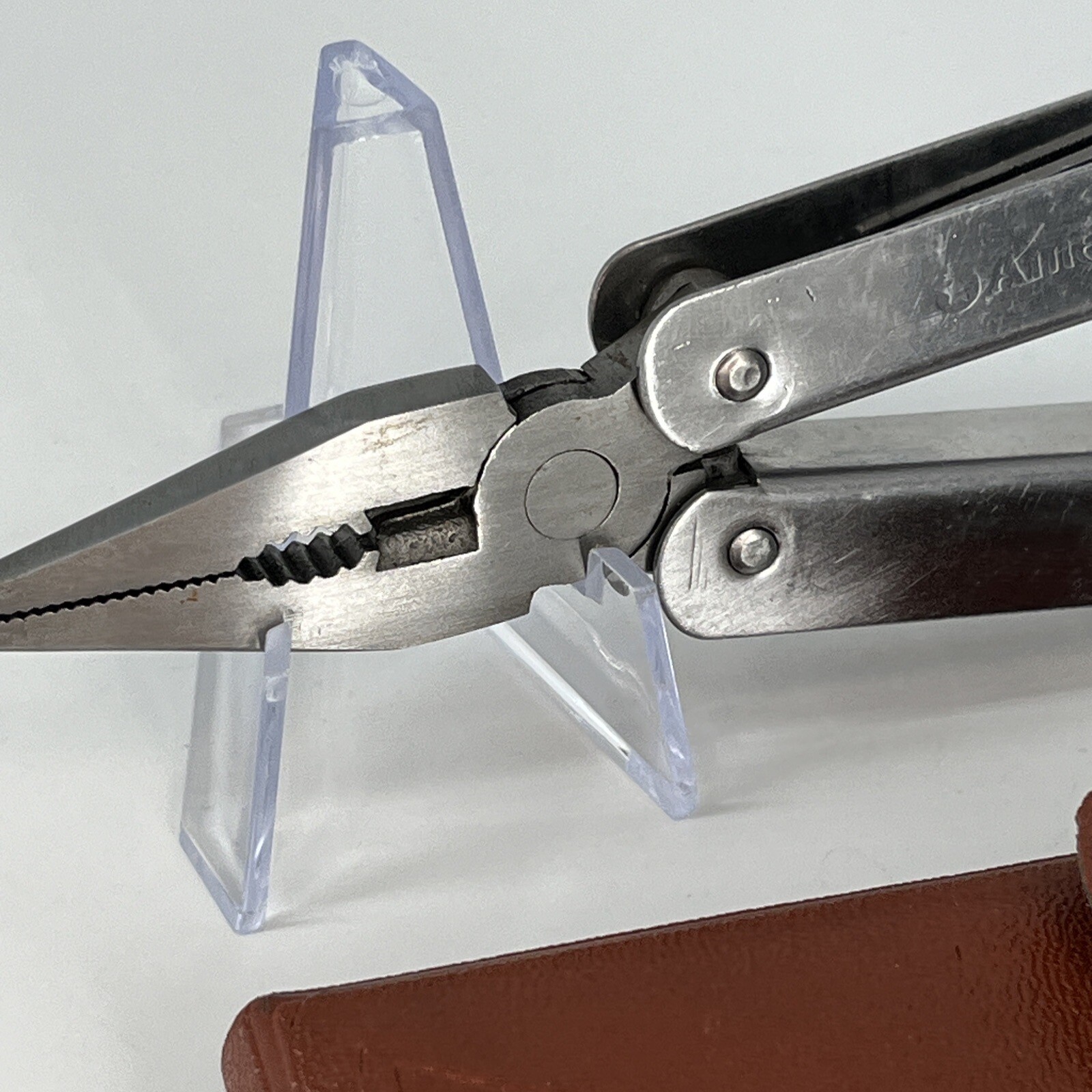 American Camper Stainless Steel 13 In 1 Multi Tool Pliers with Brown Sheath