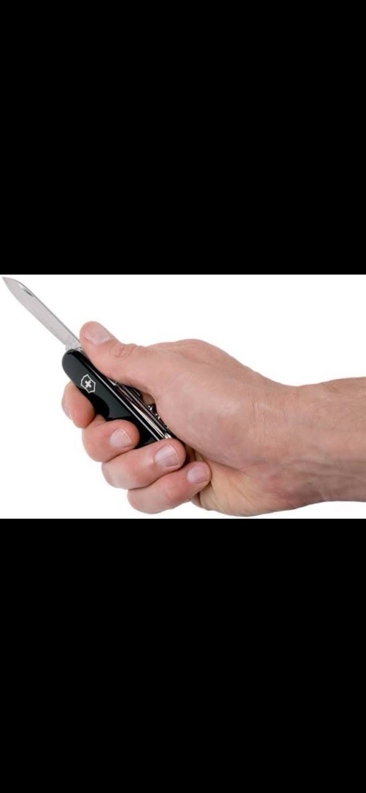 Victorinox Swiss Army Knife Multi-Tool 15 Tools Black Plain Edge Keyring