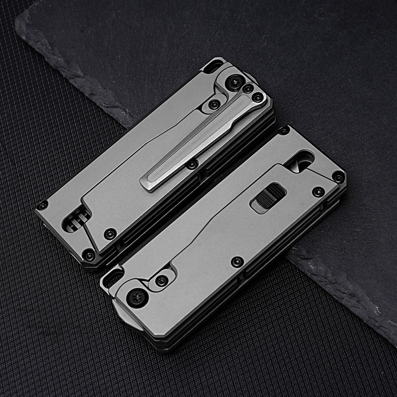 Titanium Alloy Pocket Folded Health Comb Combing Hair Outdoor EDC Multi Tools