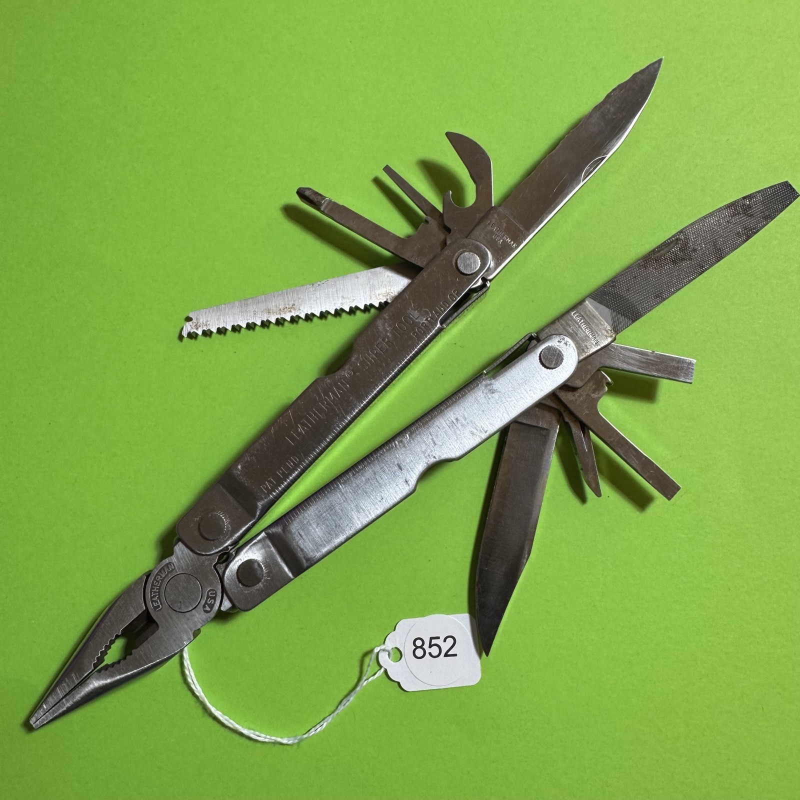Leatherman Super Tool Plier Multi Tool Pocket Knife Stainless EDC #852