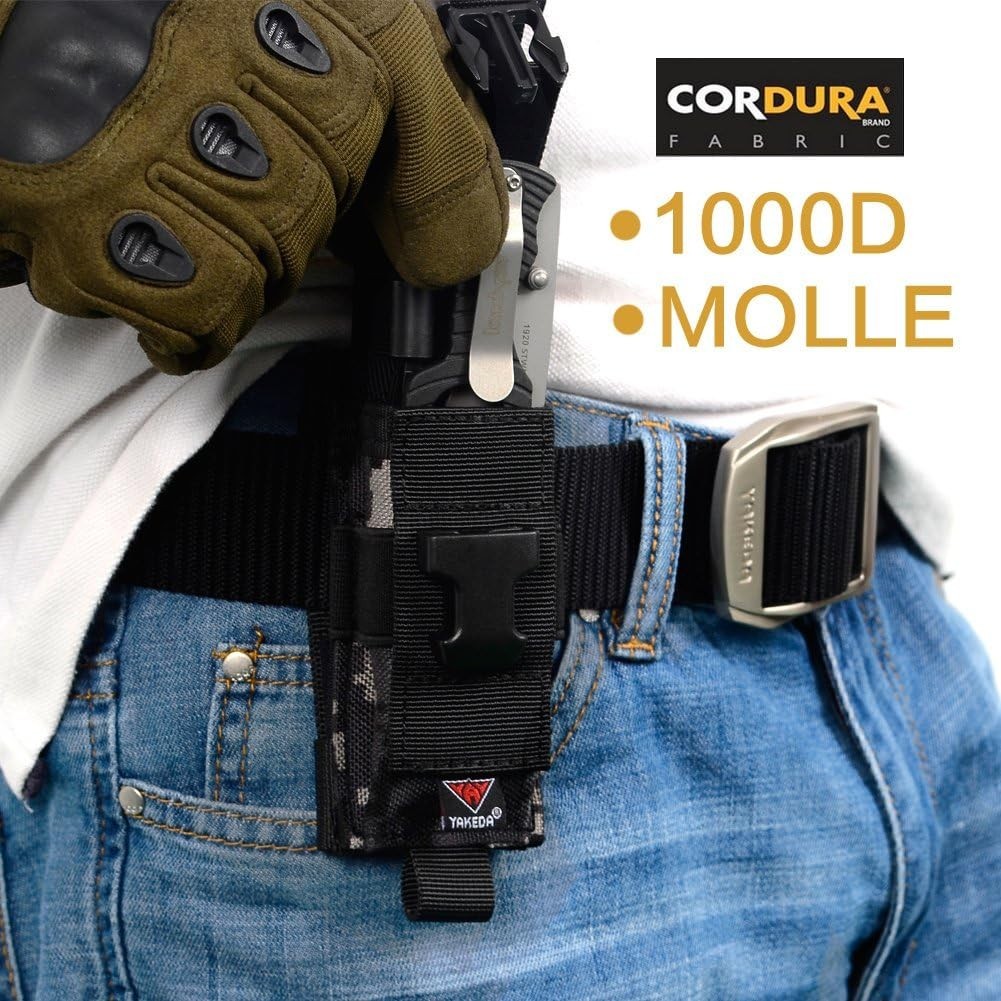 Durable Nylon Mag Pouch for Folding Tools and Flashlights Easy Carry Design