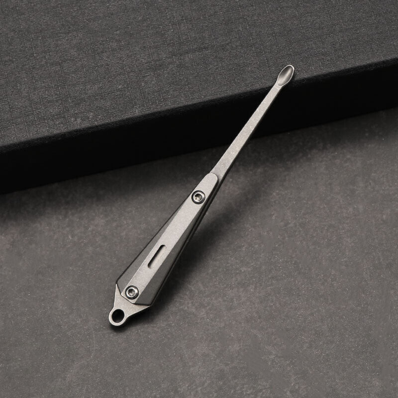 Titanium Alloy EDC Large Earwax Cleaner Ear Pick Wax Remover Spoon Clean Health