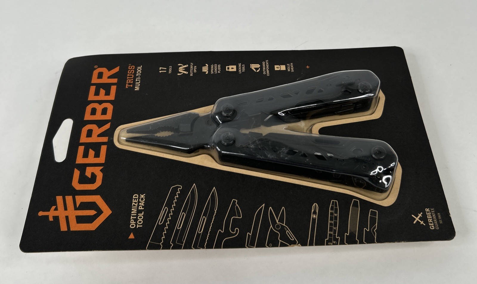 Gerber Truss 17-in-1 EDC Multitool for Fishing & Camping, Gift for Men, Black