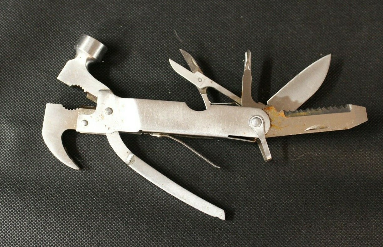 Multi Tool With Hammer, 5.5″ long x 2.75″ Wide @ hammer head