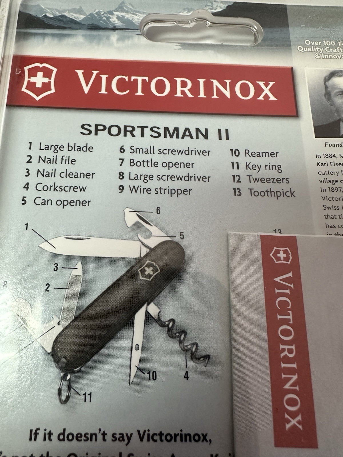 Victorinox Sportsman II Sports & Leisure Swiss Army Knife New In Package Vintage